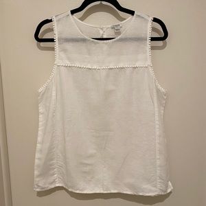 J. Crew linen-blend top